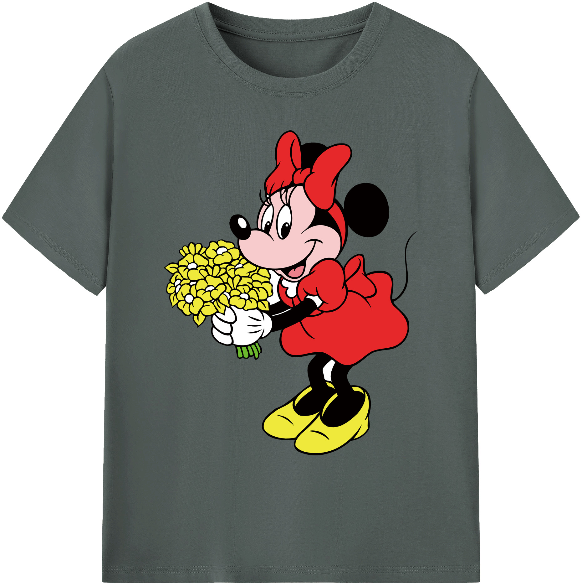 ミッキーマウス Mickey Mouse 綿100％ メンズ半袖Tシャツ｜肌触りやわらか＆通気性